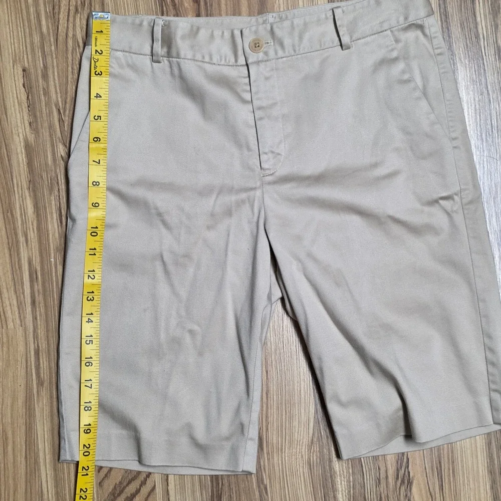 Lauren Ralph Lauren Women's Khaki Shorts Size 8 Cotton Blend‎ Casual EUC